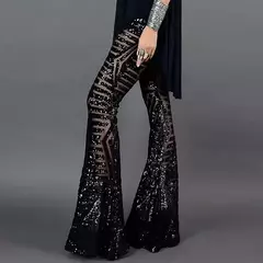 Pantalones Acampanados Lentejuela - TOKO Directo a tu Puerta
