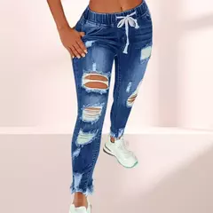 Jeans desgastados de estilo retro para mujeres - comprar en línea