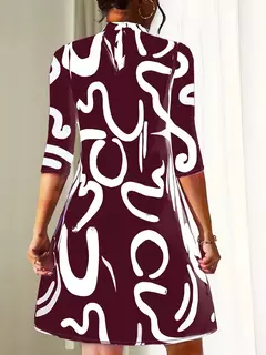 Minivestido Estampado Otoño en internet