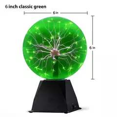 Lámpara de bola de Plasma Mágica con Control de Sonido.