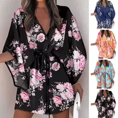 Imagen de Vestido corto con estampado Floral para mujer