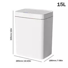 Cubo de basura con Sensor inteligente para cocina y baño, papelera impermeable - TOKO Directo a tu Puerta