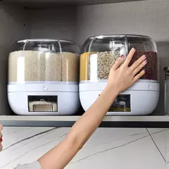 Dispensador de Arroz Granos y Cereales Giratorio de 360 grados
