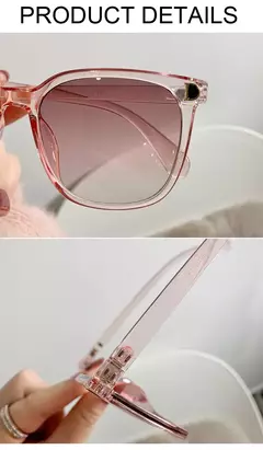 Gafas De Sol cuadradas Vintage para mujer, anteojos De Sol femeninos De gran tam - tienda en línea