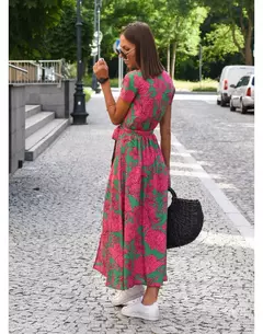 Imagen de Vestidos largos con estampado Floral para mujer