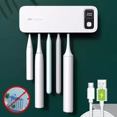 Esterilizador de cepillo de dientes UV recargable, soporte de cepillo de dientes en internet