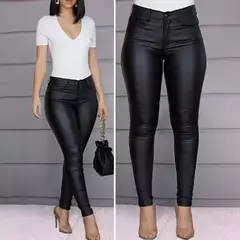Imagen de Pantalones de Cuero PU Ajustados
