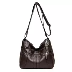 Bolso de hombro de cuero de lujo para mujer, bandolera de diseñador, a la moda, - TOKO Directo a tu Puerta