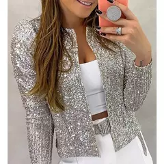 Chaquetas de Lentejuelas Lisa