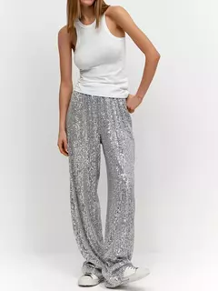 Pantalones de Lentejuelas Brillantes - tienda en línea