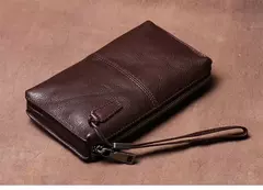 Bolso de Mano de Cuero