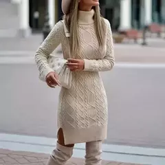 Vestido de Manga Larga Otoño