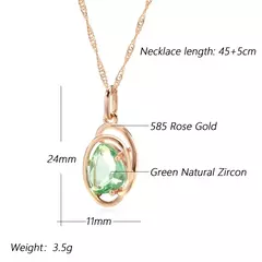Imagen de Collar Piedra Verde