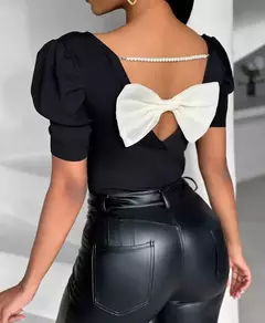 Blusa Ajustada Moño