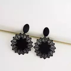 Pendientes Flores Negras - tienda en línea