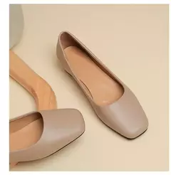 Zapatos Planos Punta Cuadrada