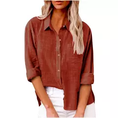 Camisas de lino y algodón para mujer. en internet