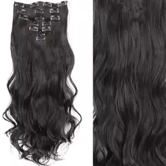 Extensión de Pelo Largo y Liso Natural 16 Clips - TOKO Directo a tu Puerta