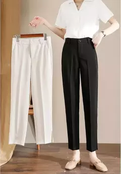 Pantalones capris de oficina para mujer