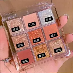 Paleta de Sombra de Ojos Mate Brillante