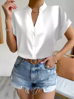 Blusa blanca de Chifón. - comprar en línea