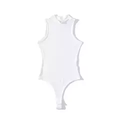 Body de Cuello Alto sin Mangas Tanga Adelgazante - tienda en línea