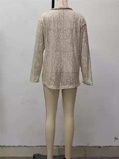 Blusa con Lentejuelas Manga Larga Noche - comprar en línea