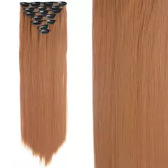 Imagen de Extensión de Pelo Largo y Liso Natural 16 Clips