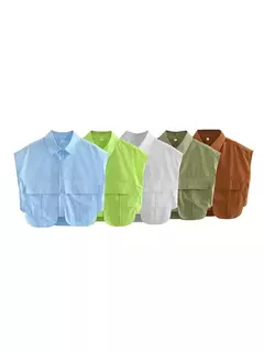 Blusa Corta Sin Mangas - comprar en línea
