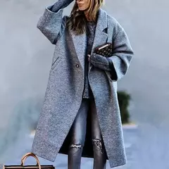 Abrigo de Lana con Estampado - comprar en línea