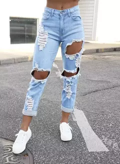Pantalones Rasgados para Mujer - TOKO Directo a tu Puerta