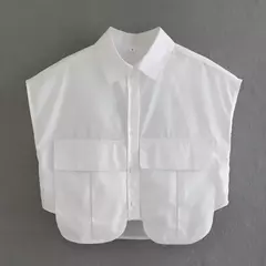 Blusa Corta Sin Mangas - tienda en línea