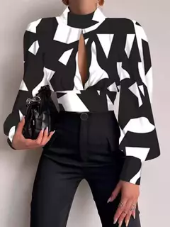 Camisa Estampada Holgada en internet