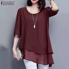 Blusa Informal de Gasa - tienda en línea