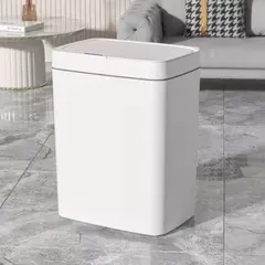 Cubo de basura con Sensor inteligente para cocina y baño, papelera impermeable