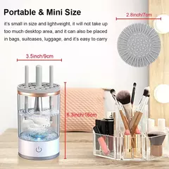 Limpiador de Brochas de Maquillaje Eléctrico.