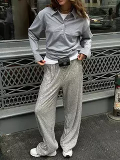 Pantalones de Lentejuelas Brillantes - tienda en línea