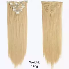 Extensión de Pelo Largo y Liso Natural 16 Clips en internet