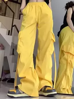 Pantalones Rectos con Cordones - comprar en línea