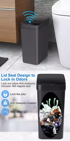 Cubo de Basura con Sensor de Movimiento - TOKO Directo a tu Puerta