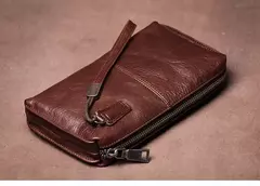 Bolso de Mano de Cuero