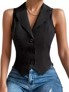 Chaleco Ajustado Informal para Mujer - tienda en línea