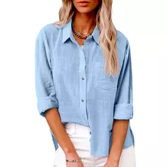 Imagen de Camisas de lino y algodón para mujer.