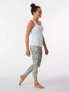 Leggings Plateados con Purpurina Yoga