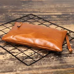 Bolso de Mano de Cuero Vintage