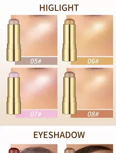 Colorete multiusos 3 en 1, Brillo Facial tinte para ojos, mejillas y labios, resistente al agua. en internet