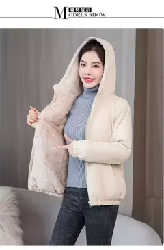 Abrigo de Lana con Capucha - tienda en línea
