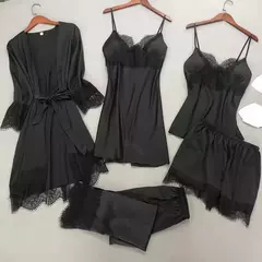 Pijamas de Satén de Encaje - TOKO Directo a tu Puerta