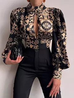 Camisa Estampada Holgada