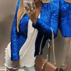 Chaquetas de Lentejuelas Lisa - TOKO Directo a tu Puerta